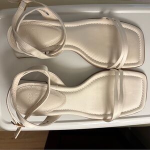 ASOS Cream Strappy Sandals NWOT